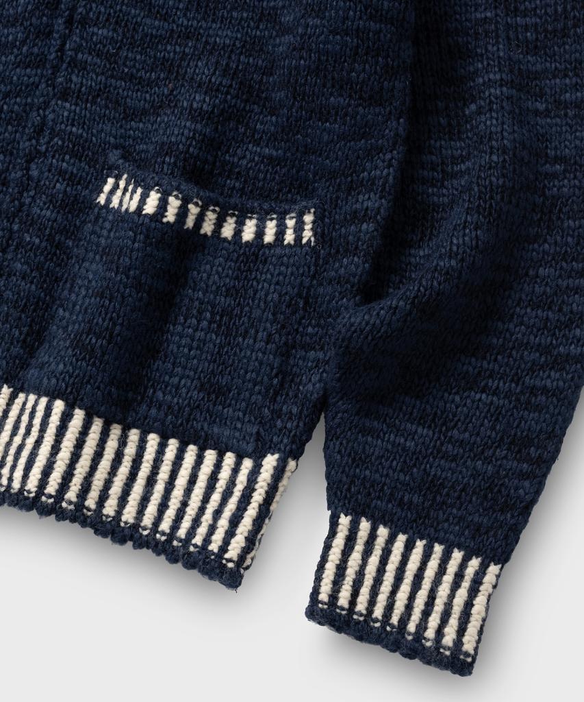 NONBLANK Cowichan Zip-Up Cardigan_Navy