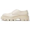 Pu Grooved Thick Sole Low Top Casual Shoes Men Sneakers White 2414221001