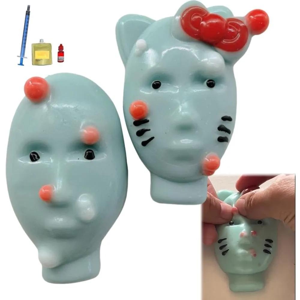 Funny Pimple Popper Toy Weird Pimple Popping Toy with Acne Filler Tools Novelty Stress Relief Pimple Popper