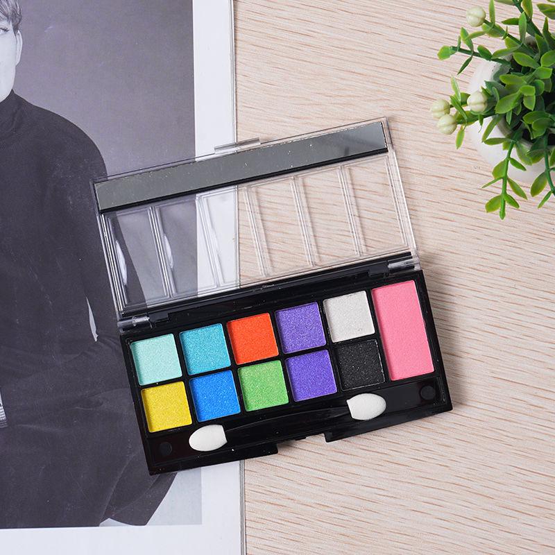 Палетка теней для век Rihao Ten-Color Shimmer для фестивального и сценического макияжа