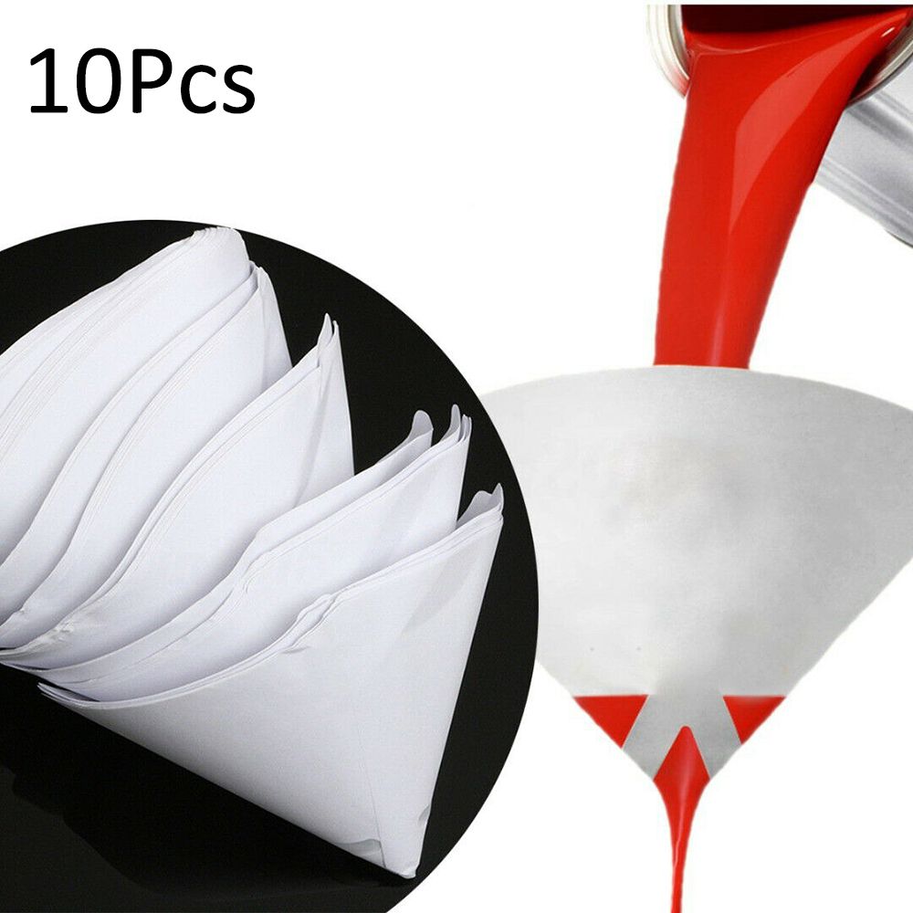 10Pcs/set 100 Mesh Conical  Straining Funnel Cup Paper Paint Strainer Filter Mesh