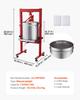 Hydraulic Fruit Wine Press, 7.93Gal/30L, Stainless Steel Heavy Duty Manual Juice Maker, Cider Apple Grape Vegetable Crusher, Cheese/Tincture/Herbal