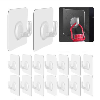 10 шт. Самоклеящийся крючок Прозрачный крючок для двери/стены Детская вешалка для большой нагрузки Кухня Ванная комната Полотенце Ключи Вешалка Липкий крючок для одежды