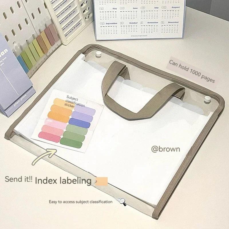 Папки-карманы формата А4, Портативная сумка-органайзер для бумаги, держатель для книг, пенал, сумки для хранения, папка-органайзер для документов