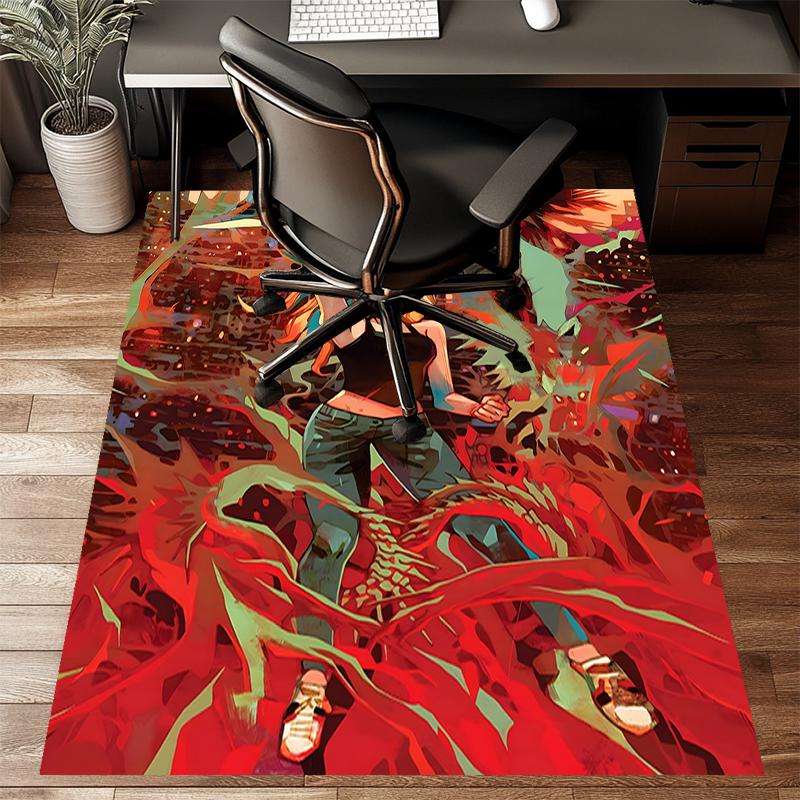 Buffy Polyester Carpet, Soft Indoor Mat for Office Chair, Living Room, Computer Desk - Decorative Home Office Rug Design