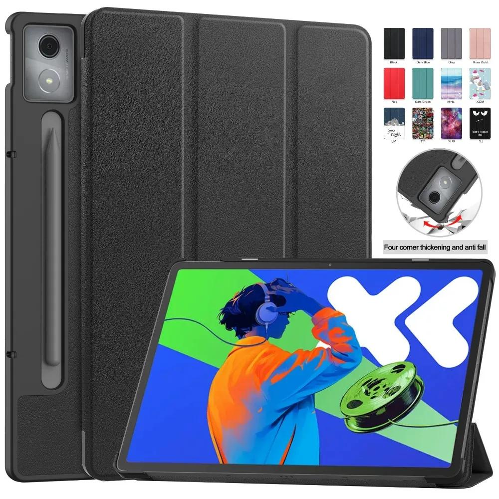 For Xiaoxin Pad Pro 12.7 Tri-Folding Stand Smart Tablet Case for XiaoxinPad Xiaoxin Pad Pro 12.7 Cover funda