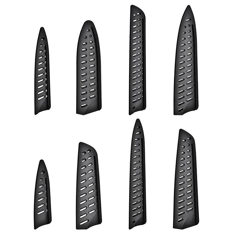 Kitchen Knife Sheath Black Plastic Knife Covers Knife Blade Protector Cover Edge Guards Case Boning Fruit Bread Chef Knife Tool