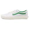 Sk8 Low Top Lace-Up Impact Resistant Skate Shoes Unisex Sneakers White Green VN0009QRBDU