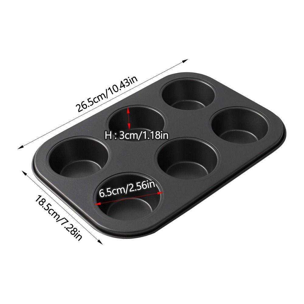 Форма для маффинов с антипригарным покрытием, форма для кексов из углеродистой стали, кухонный инструмент для выпечки, форма для чизкейка, пекарня