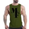 Men'S Clothing Fashion Casual Street Sleeveless Vest Crewneck Comfortable Breathable English Letter Printed Quick-Drying Top