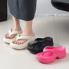 Women's Summer Fashion Thick Sole Eva Flip Flops Platform Clip Toe Beach Sandals Women Lightweight Non Slip Outdoor Slippers