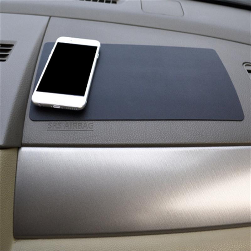 Большой автомобильный коврик для приборной панели, липкий противоскользящий коврик из ПВХ, силиконовый противоскользящий коврик для хранения, нескользящий липкий коврик для ключей телефона