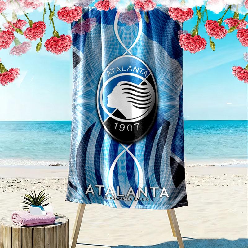 Atalanta Team Spirit Print Beach Towel, Large Soft Quick Dry Towel for Beach Camping Swimming