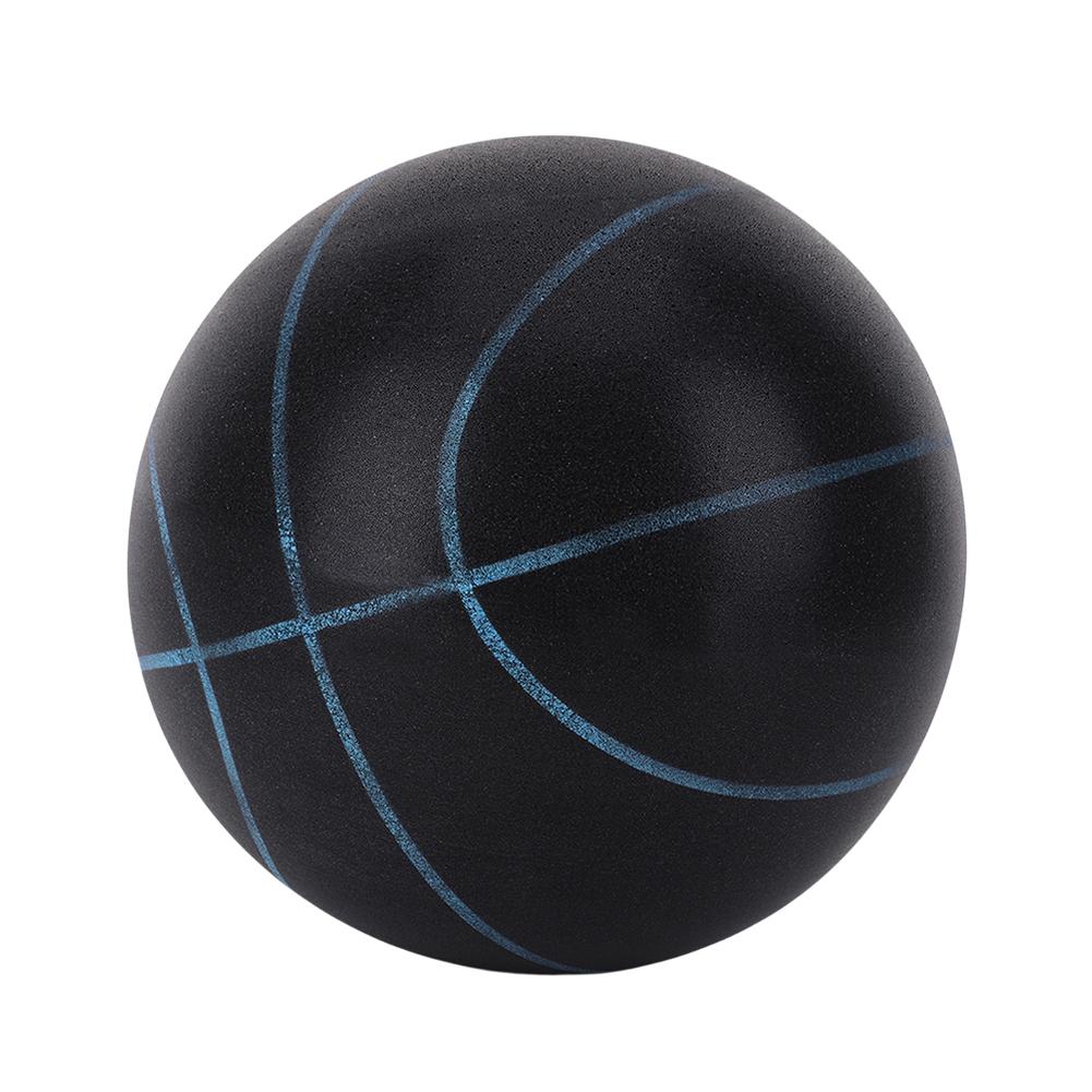 Indoor Silent Basketball Sports Bouncy Balls 18/21/24cm High Density Foam Material Kids Adults Ball Training With Portable Net