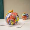 Colorful Printed Apples, Creative Ornaments, Personalized Home Art Decorations For Fruit Living Room Bookshelves.