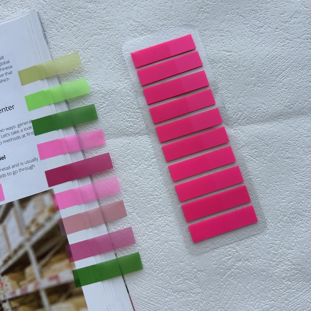 200 Sheets Blacks Sticky Notes Self-Adhesive for Books-Reading Annotation Notepad Bookmarks Memo Pad Index Tabs