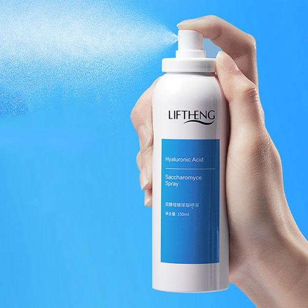 Liftheng Спрей с гиалуроновой кислотой двойных дрожжей Улучшает сухость Увлажнение Освежающий тонер-спрей для контроля жирности Уход за лицом