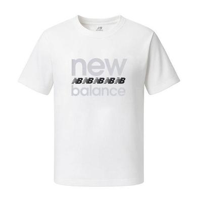 New Balance NB New Balance Sports Graphic Хлопковая футболка с коротким рукавом белая mt51940 wT