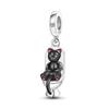 Подвески Plata Charms Of Ley 925 Elephant Katty Car Coffee, подвески, подходят для оригинального браслета Diy