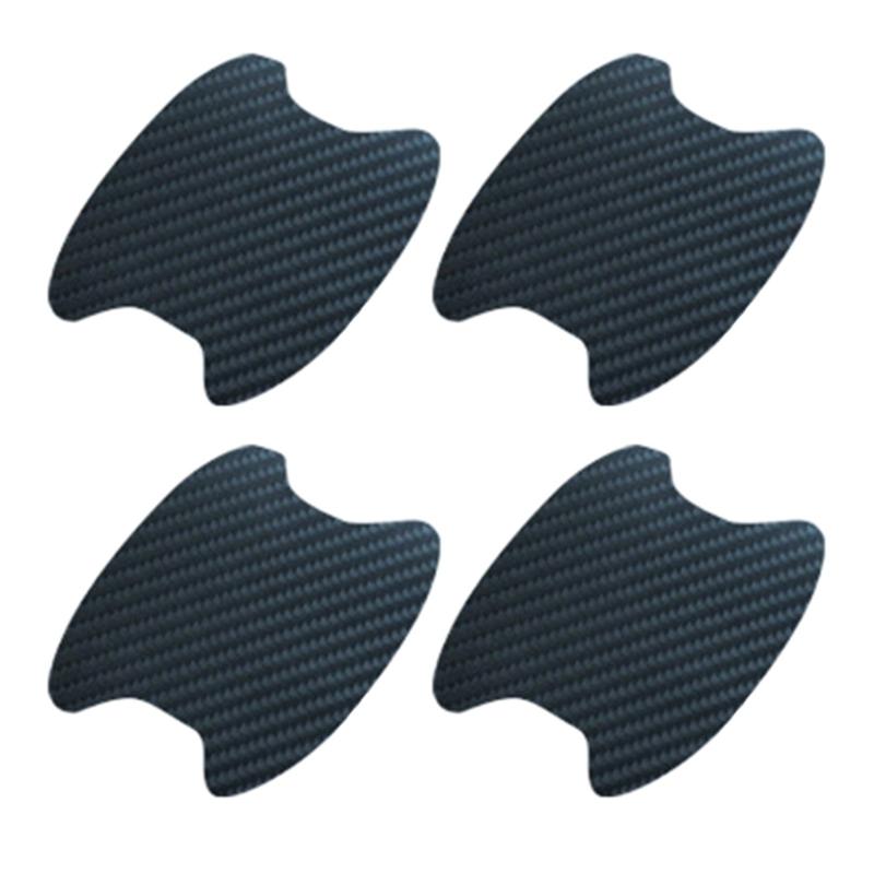 Наклейка на ручку двери автомобиля, углеродное волокно, защита от царапин, защита чашки, не оставляющая следов, защитная пленка для ручки двери автомобиля, универсальная