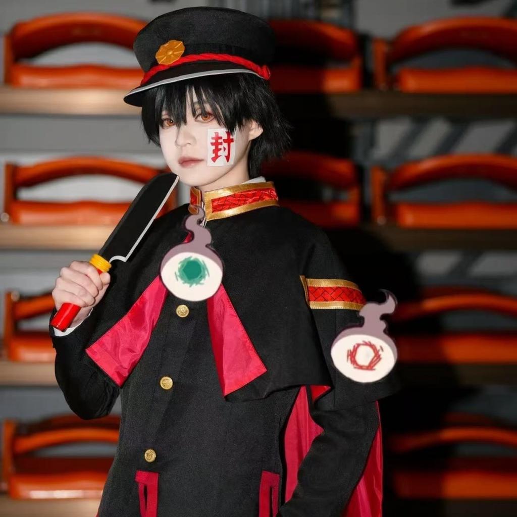 Jibaku Shounen Hanako kun Нэнэ Ясиро Косплей Костюм Парики, Хэллоуин Вечеринка