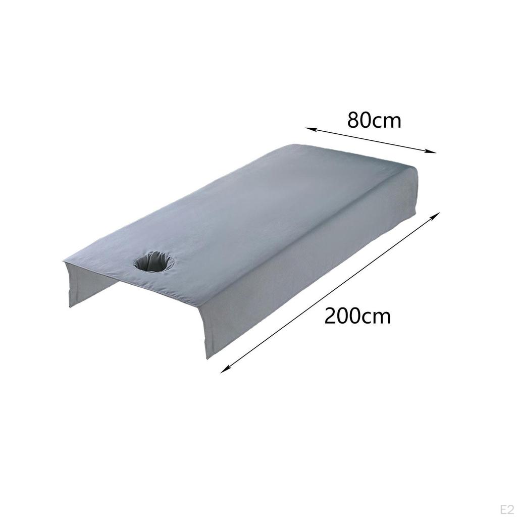 Beauty Salon Massage Table Sheet Cover with Breathable Hole 80Cmx200cm Durable Easily Install