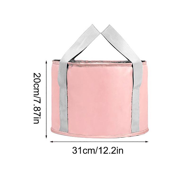 1 шт. Портативная складная ванна для ног с ручками, идеально подходит для замачивания ног во время путешествий, кемпинга и активного отдыха