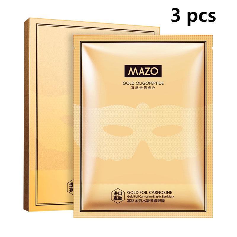 Эластичная мягкая маска для глаз с золотым олигопептидом и гидрогелем для удаления морщин и увлажняющие патчи для ухода за глазами