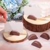 10Pcs Semicircular Wooden Business Card Holder Reusable Wedding Banquet Restaurant Table Number Place Card Holder Stand