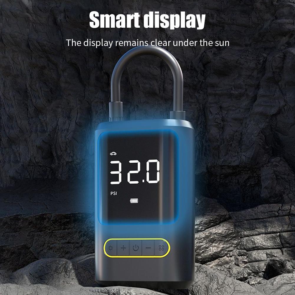 Portable Tire Inflator 150PSI Wireless Air Pump Electric Car Compressor Bicycle Motorcycle Air Pump High Precision Air Pressure