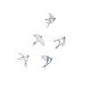 Acrylic Mirror Bird Wall Stickers Self Adhesive Mirror Wall Decor Removable for Living Room Bedroom Bathroom Decoration