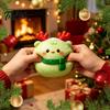 Daifuku Sensory Fidget Toys Christmas Stress Relief Toy, Slow Rebound Steamed Bun Squeeze Party Favors Crunchy Ball Holiday for Kids Adults Reliever