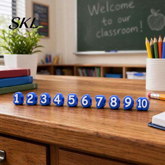School Pencil Tracking System 1-20/1-30/1-50 Numbered Toppers, Reusable Classroom Labels Student Markers for Teachers, Organization Number Management