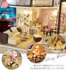 moin moin Dollhouse Miniature Handmade Kit Set Modern Modern Model Room Style Interior Stylish Light Acrylic Case Two-story building/LED +