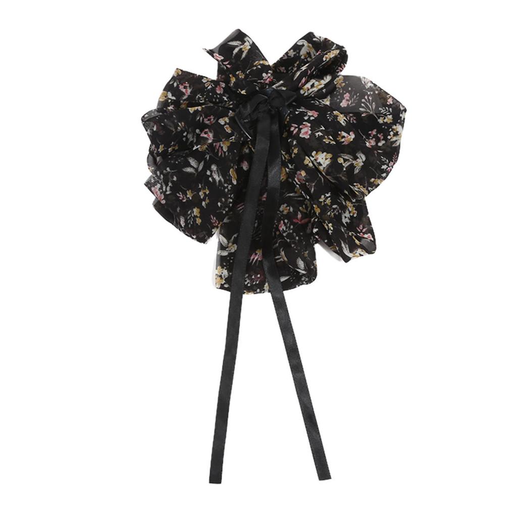 Fashion Ribbon Hair Claw Bow Hairpin for Women Girls Stain Bow Barrettes Hairpin Women Color Ponytail Clip Hair Accessories