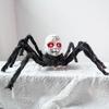 Halloween Doll Face Spider Haunted House Electric Induction Light-up Voice-activated Scary Walking Toy Ornament