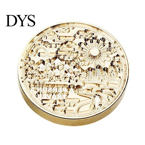 Decorative Embossed Stamp Brass Wax Seal Heads, Alphabet Christmas Sealing Personalized Gift Head for Envelope Wrapping Journal Scrapbook Decor Metal