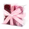 2x Soap Flowers Pink Roses Set of 9