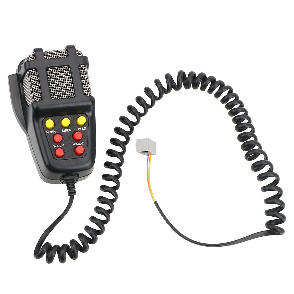 Автомобильные динамики-гудки Громкие 12В 100Вт Автомобильная аварийная сигнализация Полицейская сирена Воздушный гудок Мегафон Тон Микрофон PA-система Аварийный усилитель Клаксон