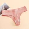 Women Panties Cotton Low-Rise Seamless Elastic Good Breathability Underpants Solid Color Moisture-wicking Briefs for Sport Work