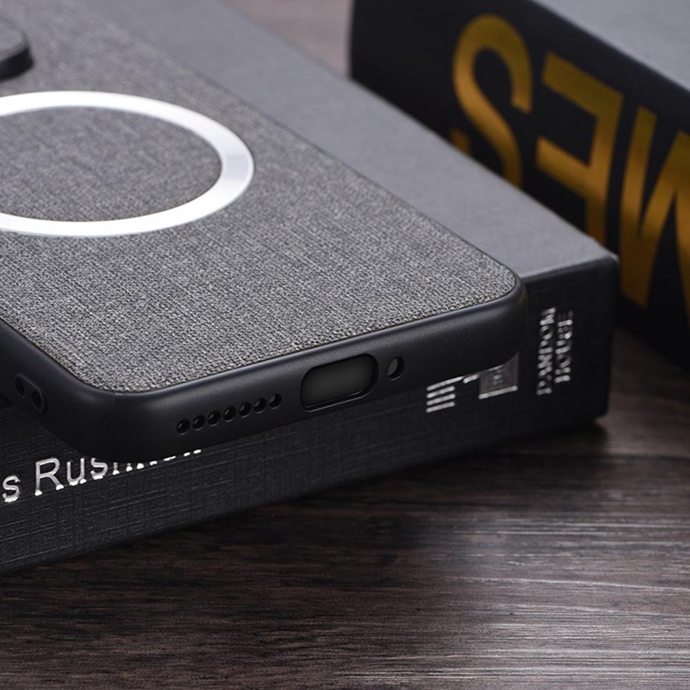 Магнитный чехол для Xiaomi 14T Pro, противоударный, из ТПУ+ткани, задняя крышка телефона