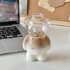 Yousheng 320ml Water Cup Bear Shape Glass Mug Heat-Resistant High Borosilicate Glass Coffee Tea Juice Drinking Bottle