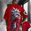 Летняя футболка с рисунком из аниме Dragon Ball для мужчин и женщин, модная уличная одежда