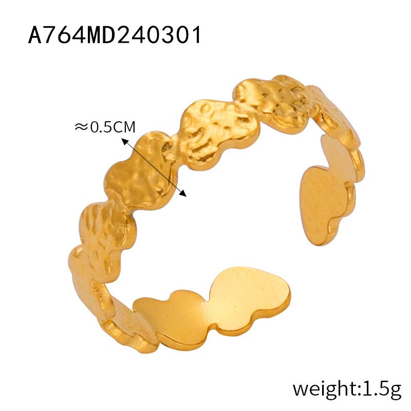 Британский ветер титановые стальные ювелирные изделия модные индивидуальные простые кольца Wind Line 18k Gold цвет удерживающее кольцо серии