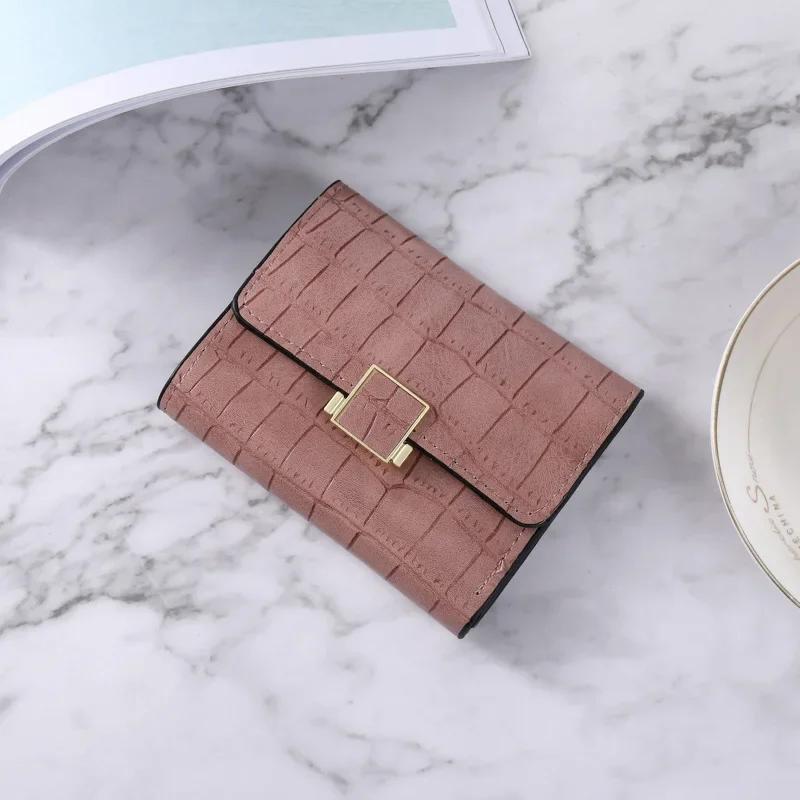 Women Short Wallet Small Fashion Brand Leather Purse Ladies Card Bag for Women Clutch Female Purse Money Clip Wallet
