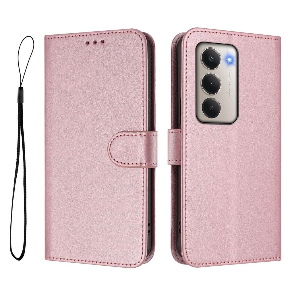 Для Xiaomi Redmi 15 4G (США) (171 мм) Чехол-кошелек с RFID-блокировкой, из телячьей кожи с текстурой, подставка, чехол для телефона со шнурком