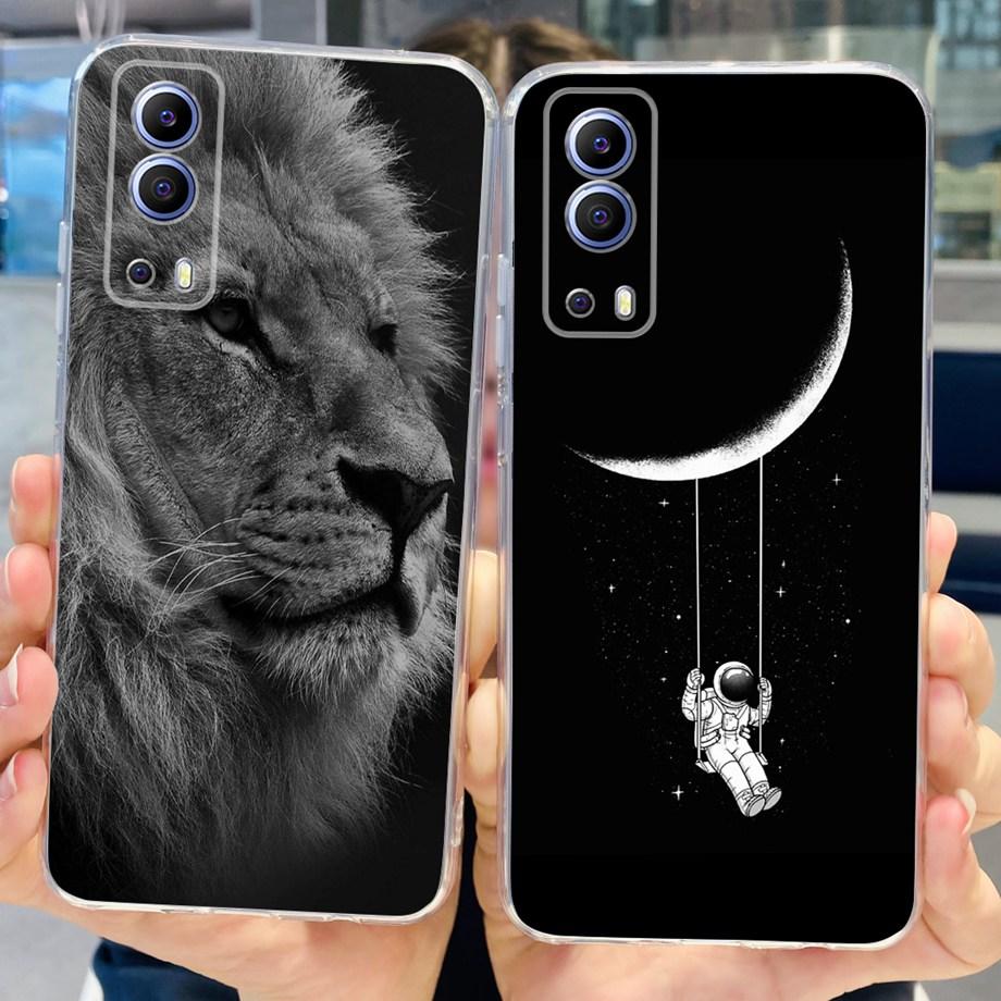 Чехол для телефона Vivo Y72 5G V2041 Для Vivo Y52 5G V2053 Мягкий силиконовый ударопрочный прозрачный задний чехол VivoY72 Y52 5G