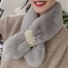 Fashion Imitation Rabbit Fur Collar Scarf Autumn Winter Plush Thicken Keep Warm Scarf