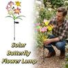 Waterproof LED Landscape Lamp Butterfly Design Solar Lights Solar Flower Lights  Outdoor