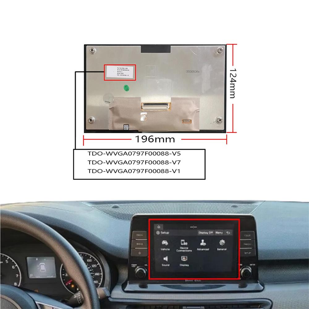 8-дюймовый ЖК-дисплей с сенсорным экраном для Hyundai Kia Navi Радио LMA5F00088 96160Q5650DHV